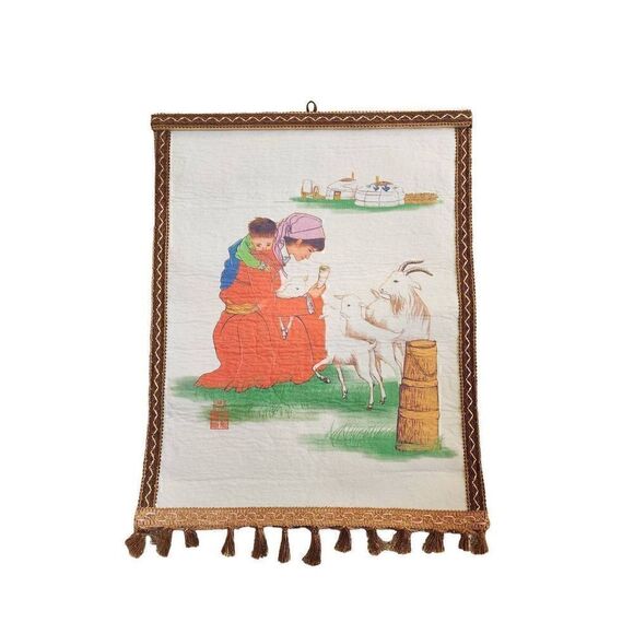 Hand Crafted Other - Mongolian Felt wall art 